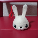 うさぎ キーホルダー 羊毛フェルト