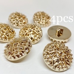 ゴールド　プラスチックボタン