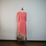 le様リクエスト作品　振袖のロングドレス　LD-１　着物リメイク