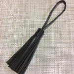 レザータッセル  ブラック
