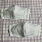 大人用　立体型マスク（4枚重ね）ノーズワイヤー入（4枚重ね）ホワイト②