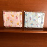 新作 子供マスク ピンクアイス 水色アイス