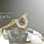 ＊再販＊【14kgf】*✶little lucky charm✶*vintage ネックレス。～horse shoe ～ 
