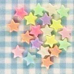 14mm星★パステルパールビーズ★20個×２袋　
