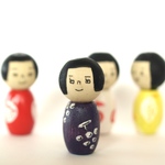フルーツこけしミニ　ぶどうちゃん