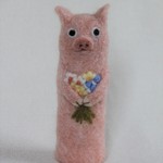 hyoujyu様オーダー品　ブタのハサミカバー