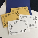 送料無料☆メッセージカード   花    30枚入り