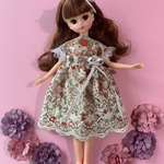 リカちゃん服　フラワードレス