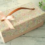リバティ 　持ち手付き2段道具箱 ベッツィ ピンクラベンダー
