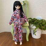 NEW!! オビツ24 おこもりセット「ピンククランベリー」 1/6  リラックスウェア カスタム ドール服