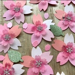 ⭐️再販　オリジナルフラワー グラデさくら クラフトパンチ  おすそ分けファイル お花 桜