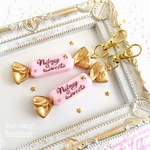 ストロベリーチョコチャーム(strawberry chocolate charm/スイーツデコ、フェイクスイーツ、食品サンプル、フェイクフード、キャンディ、キーホルダー、お菓子)