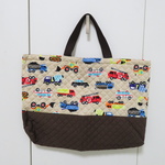 【ｎ様ご予約品】大きめレッスンバッグ☆働く車柄