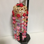 スタンド付き　吊るし飾り(吊るし雛) 花飾り