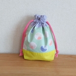かわいいみずたま模様のコップ袋