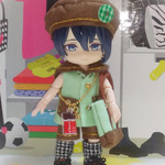 2月限定色 ［受注制作］ チョコミントカラーのセーラー セットアップ オビツろいどサイズ ねんどろいどどーるにも