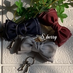 リボンキークリップ ネイビー