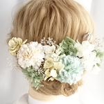 ❁.*･ﾟ春色ミルキーカラー　結婚式　卒業式　成人式❁.*･ﾟ　ドライフラワー　プリザーブドフラワー