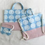 yurli様専用　ピジョンフリーゼのレッスンバッグとお着替え袋(ブルー)