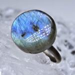 ラブラドライトのリング  [ c ]