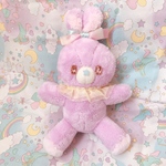 うさちゃん　ぬいぐるみ　パープル