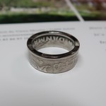 Size=12号 デンマーク２クローネ白銅貨コインリング [90]..