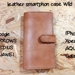 マグネットタイプ leather smart phon case Wild