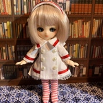 【オビツ11サイズ】ナース風ワンピースセット