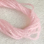 KB022☆お得2連セット☆2x3mm☆カットガラスビーズ☆ボタンカット☆1連約36cm☆ピンク