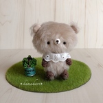 ＊kumahari＊ふわふわ ぺたんこクマさん ベージュ
