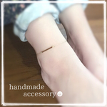 ♡700 ゴールドバー アンクレット