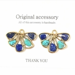 ターコイズ×ラピスラズリピアス
