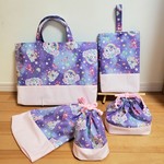 【p様オーダー品】レッスンバッグ＊ユニコーンプラネット パープル