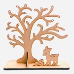 受注生産☆sopoの森のアクセサリースタンド(バンビとリス)