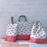 新作♡リボンピンク レッスンバッグ3点セット ラスト1点！