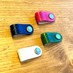 【leather  craft 01】コードクリップ