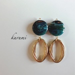 地球ビーズ❊ピアス＆イヤリング