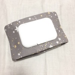 受注制作　夜空　グレー　ビタット付きお尻ふきケース　ビタットカラー選べます！　