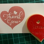❤️型　Thank Youはんこ