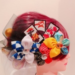 人気☆花札☆卒業式☆成人式☆髪飾り☆ヘッドドレス☆チュール☆つまみ細工☆くるみボタン☆お祭り髪飾り☆よさこい☆お祭り髪飾り☆花火☆祭り☆扇子☆成人式髪飾り☆結婚式★和装☆白無垢★ウエディング☆