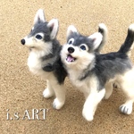 シベリアンハスキー子犬2体セット