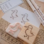 アホウドリ 海辺にいます ④ 消しゴムはんこ