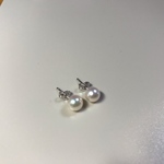 本真珠　あこや真珠　6.5-7㎜　ピアス
