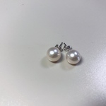 本真珠　あこや真珠　8.5-9㎜　ピアス
