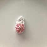 レース編みお花のスリーピン★ピンク