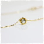 【 14kgf and 天然石 】3月 アクアマリン AAA 4mm ネックレス