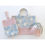 あじさいの入園入学セット / レッスンバッグ・上履き入れ・ミニ巾着