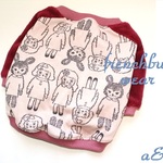 冬物犬服オーダー★あったかボアうさぎ＆ガールボア袖Tシャツピンク中型犬小型犬フレブル服フレンチブルドッグパグ服ボストンテリア