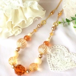 ◇Ch様ご予約品◇トパーズ×ホワイトネックレス 