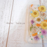 お花畑の　押し花iPhone6ケース